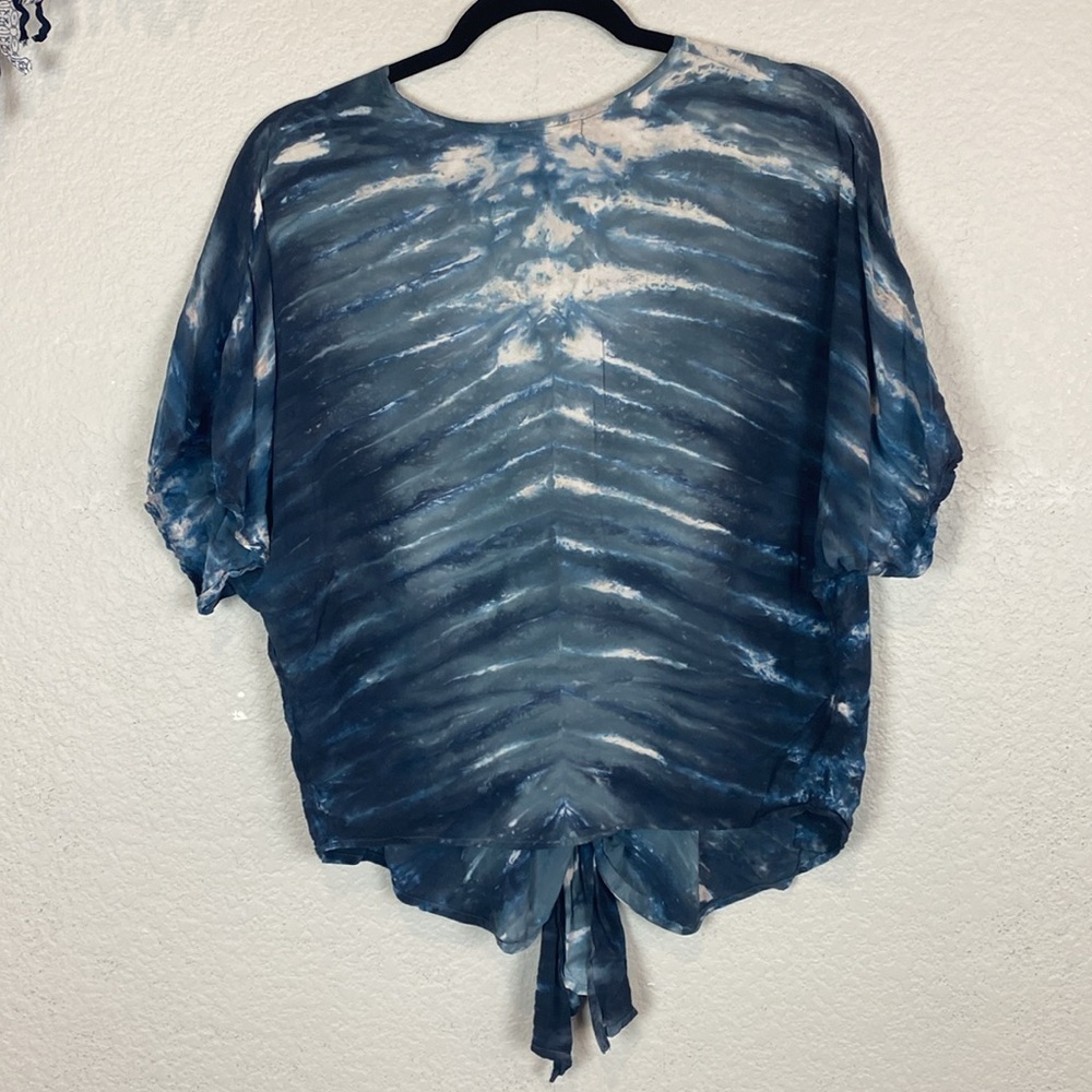 YFB tie dye tie front blouse - Picture 5 of 5